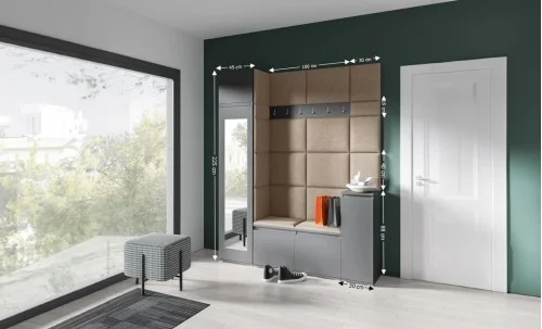 Cuier Hol Max 29, Grafit/Bej - Trinity 4