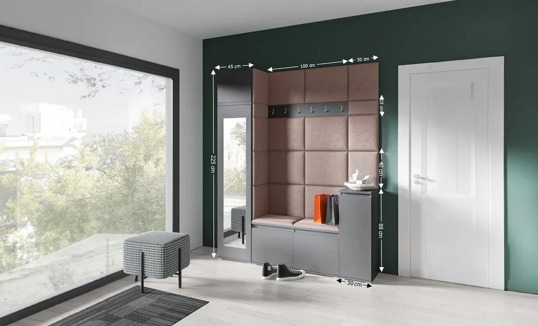 Cuier Hol Max 29, Grafit/Maro - Trinity 7 1