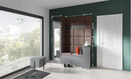 Cuier Hol Max 29, Grafit/Maro - Trinity 8