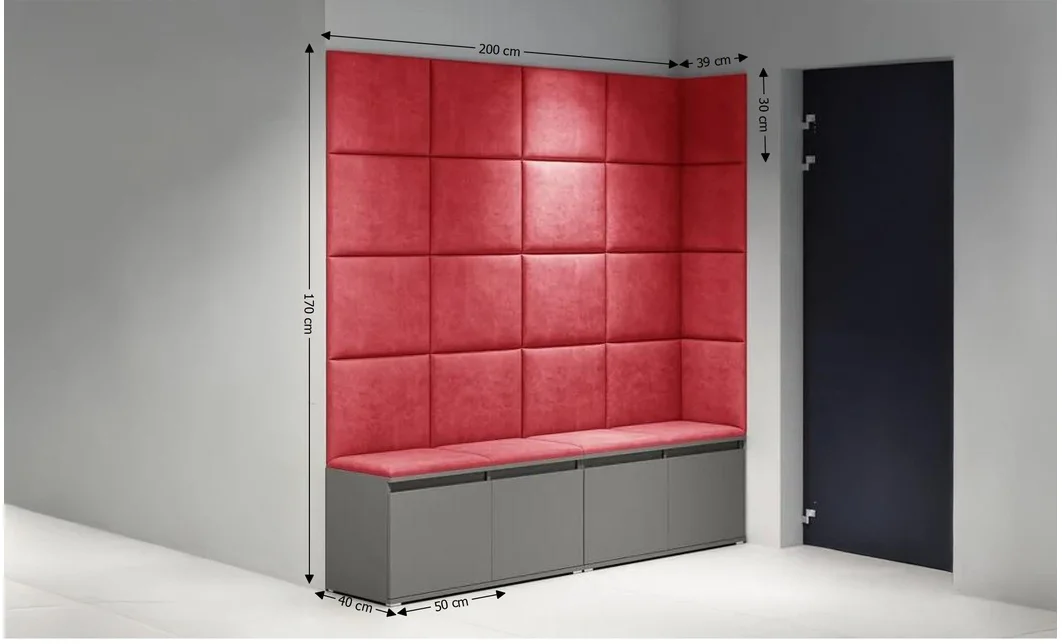 Cuier Hol Max 3, Grafit/ Rosu - Trinity 9 1