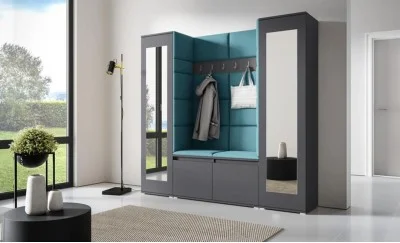 Cuier Hol Max 31, Grafit/ Albastru - Trinity 13