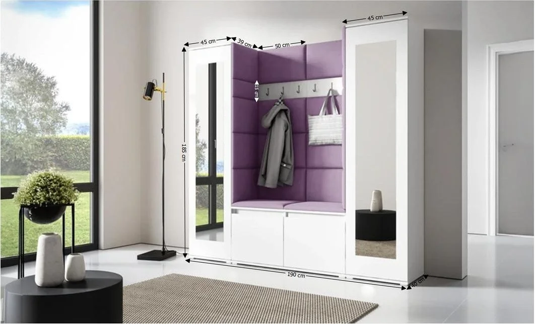 Cuier Hol Max 31, Alb/ Mov - Trinity 11 1