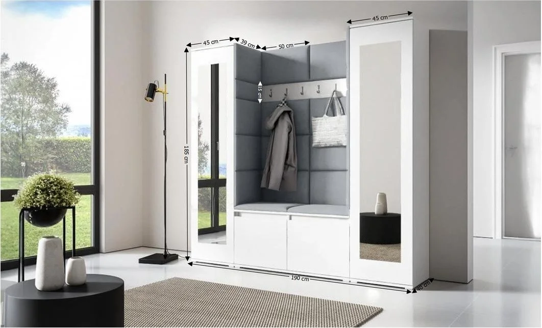 Cuier Hol Max 31, Alb/ Gri - Trinity 14 1