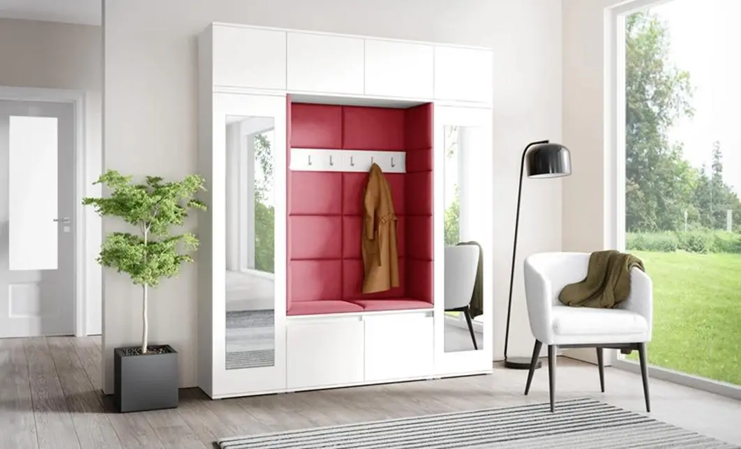 Cuier Hol Max 32, Alb/Rosu - Trinity 9