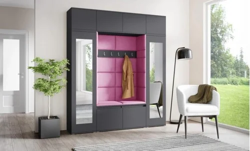 Cuier Hol Max 32, Grafit/Roz - Trinity 10