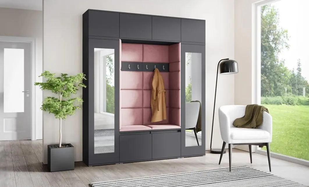 Cuier Hol Max 32, Grafit/Roz - Trinity 19