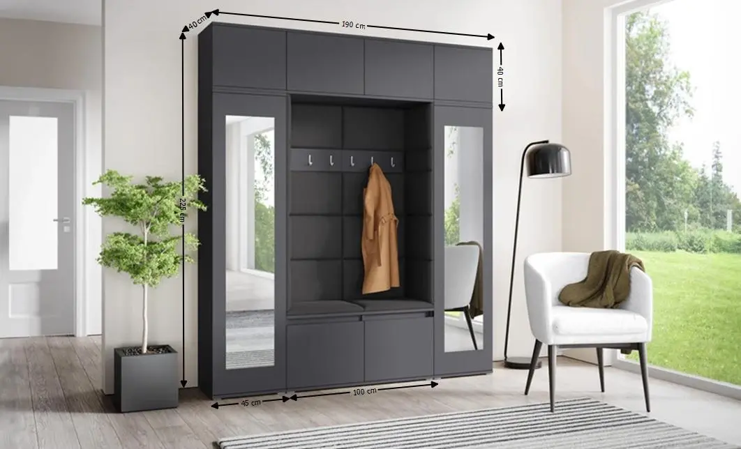 Cuier Hol Max 32, Grafit/Gri - Trinity 15 1