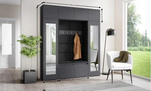 Cuier Hol Max 32, Grafit/Negru - Trinity 16