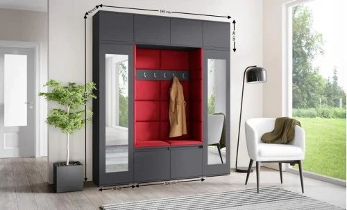 Cuier Hol Max 32, Grafit/Rosu - Trinity 24