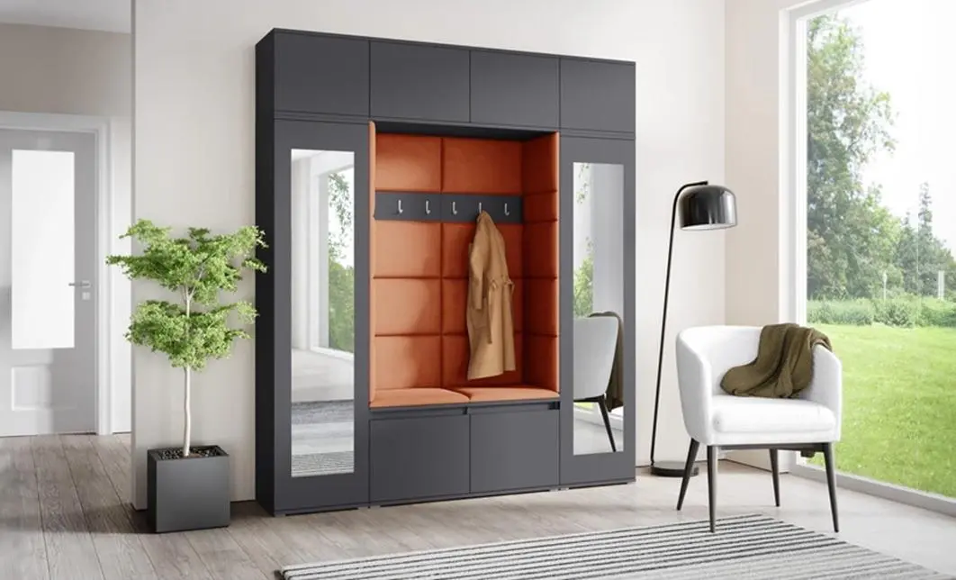 Cuier Hol Max 32, Grafit/Portocaliu - Trinity 25