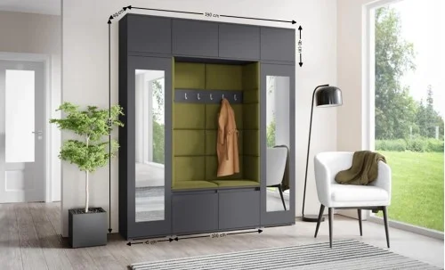 Cuier Hol Max 32, Grafit/Verde - Trinity 27