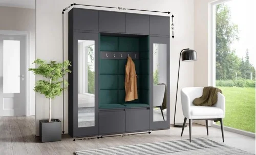 Cuier Hol Max 32, Grafit/Verde - Trinity 28