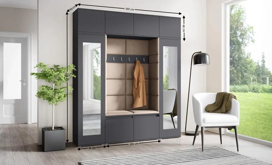 Cuier Hol Max 32, Grafit/Maro - Trinity 5 1