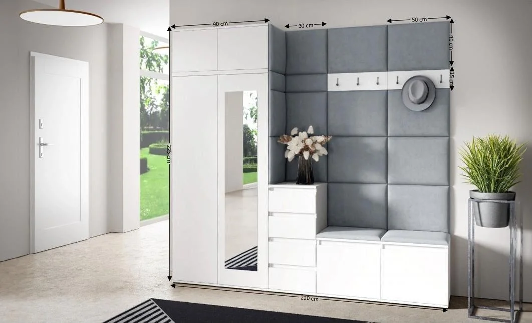 Cuier Hol Max 33, Alb/Gri - Trinity 14 1