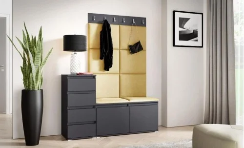 Cuier Hol Max 34, Grafit/Galben - Trinity 18