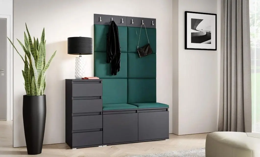 Cuier Hol Max 34, Grafit/Verde - Trinity 28