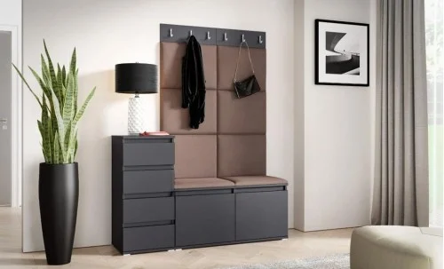 Cuier Hol Max 34, Grafit/Maro - Trinity 6