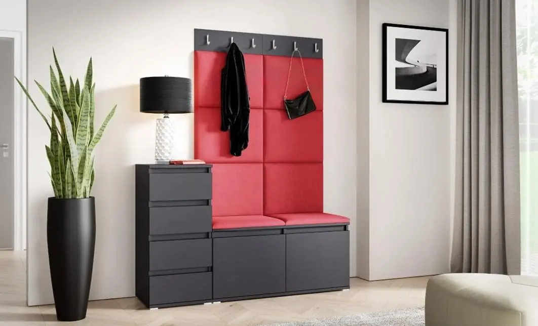 Cuier Hol Max 34, Grafit/Rosu - Trinity 9