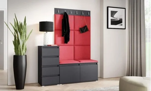 Cuier Hol Max 34, Grafit/Rosu - Trinity 9