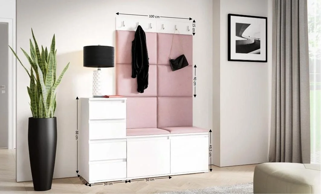 Cuier Hol Max 34, Alb/Roz - Trinity 19 1