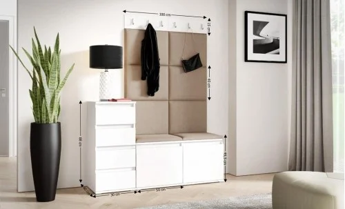 Cuier Hol Max 34, Alb/Bej - Trinity 4