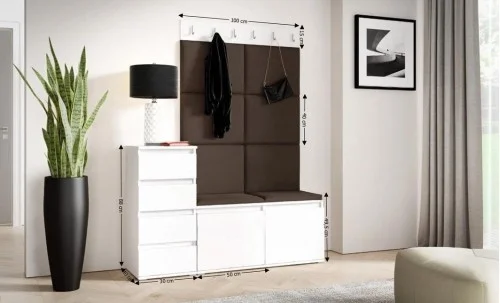 Cuier Hol Max 34, Alb/Maro - Trinity 8