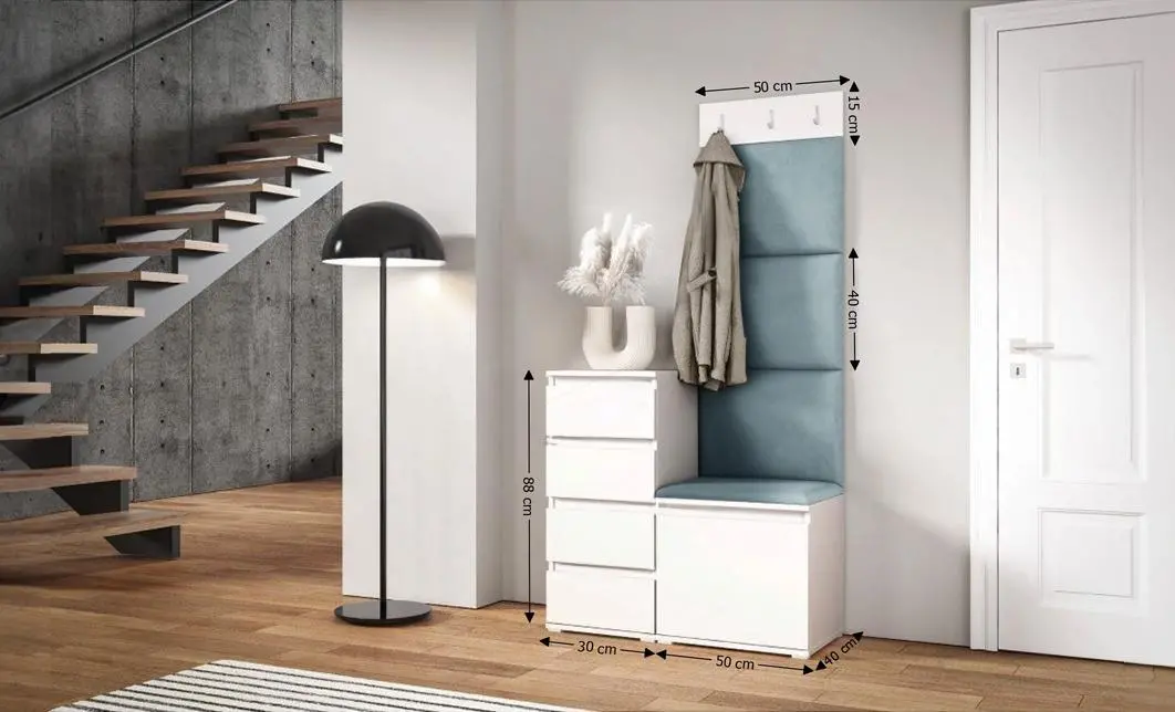 Cuier Hol Max 35, Alb/Albastru - Trinity 22 1