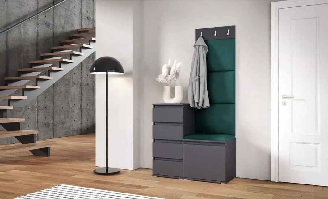 Cuier Hol Max 35, Grafit/Verde - Trinity 28