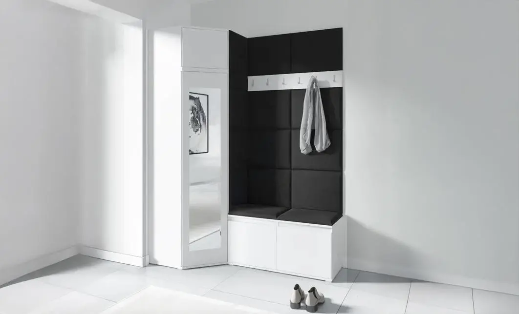 Cuier Hol Max 37, Alb/Negru - Trinity 16