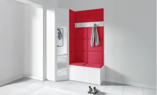 Cuier Hol Max 37, Alb/Rosu - Trinity 9