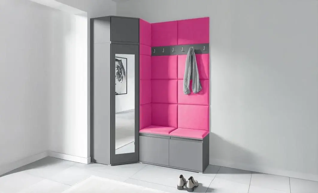 Cuier Hol Max 37, Grafit/Roz - Trinity 10