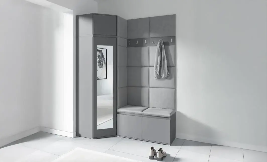 Cuier Hol Max 37, Grafit/Gri - Trinity 14