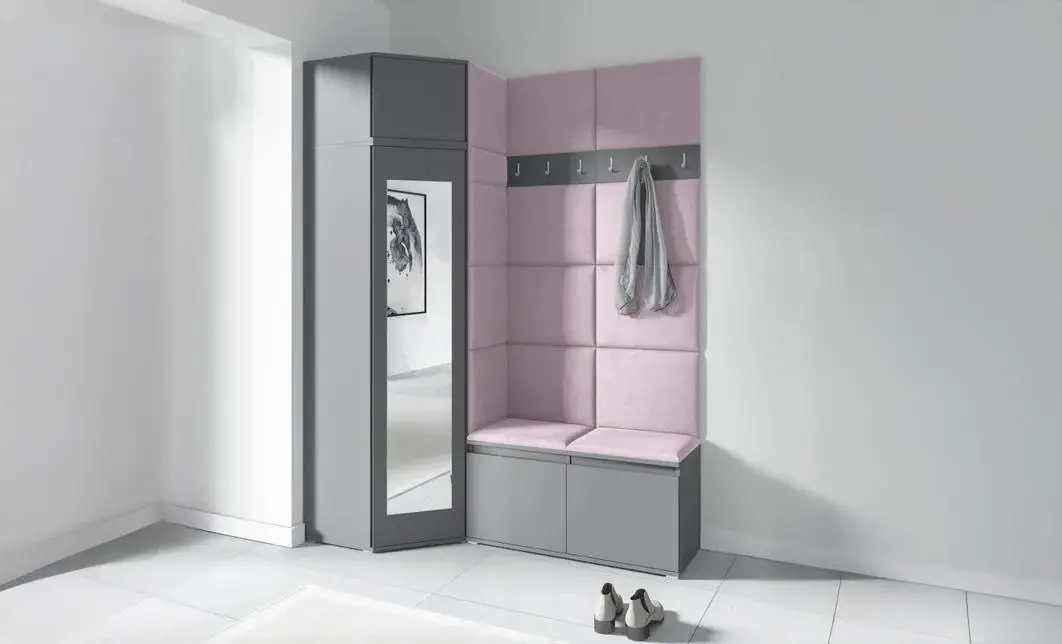 Cuier Hol Max 37, Grafit/Roz - Trinity 19