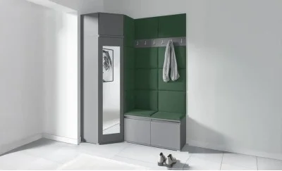 Cuier Hol Max 37, Grafit/Verde - Trinity 28