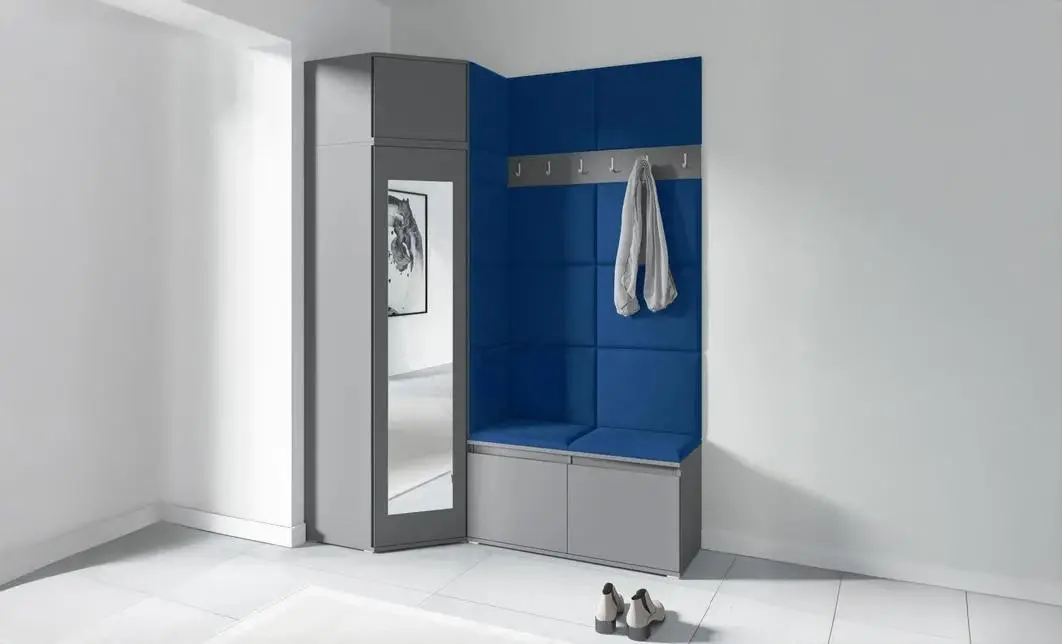 Cuier Hol Max 37, Grafit/Albastru - Trinity 31