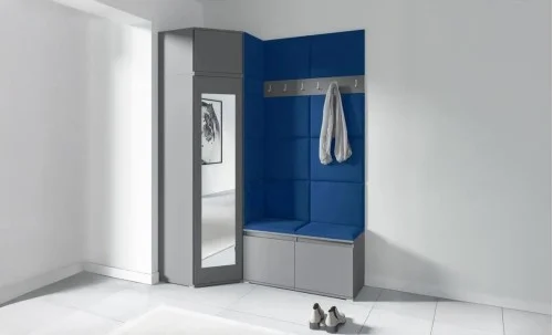 Cuier Hol Max 37, Grafit/Albastru - Trinity 31