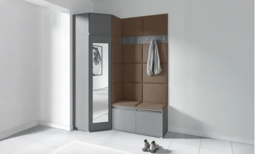 Cuier Hol Max 37, Grafit/Maro - Trinity 7