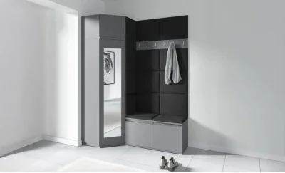Cuier Hol Max 37, Grafit/Negru - Trinity 16
