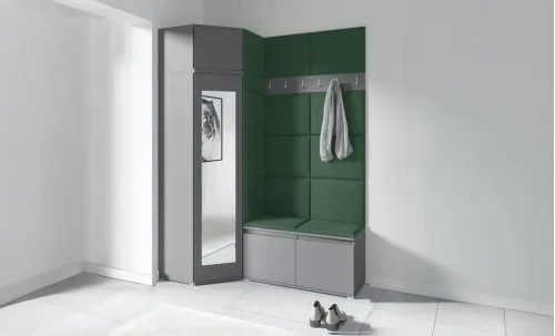 Cuier Hol Max 37, Grafit/Verde - Trinity 28
