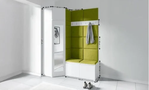 Cuier Hol Max 37, Alb/Verde - Trinity 12