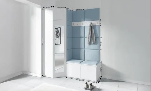 Cuier Hol Max 37, Alb/Albastru - Trinity 22