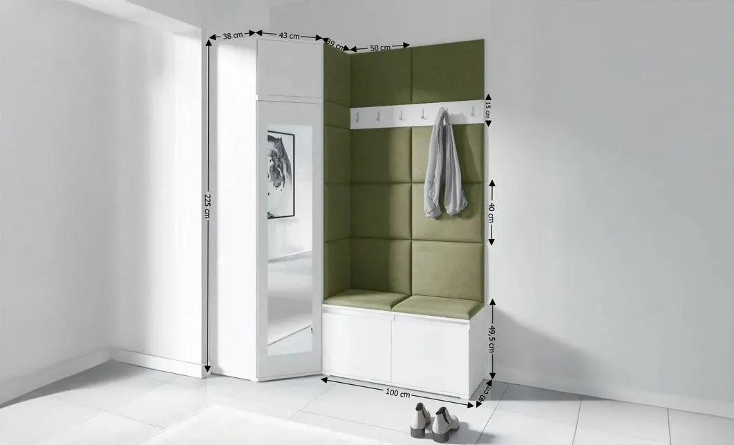 Cuier Hol Max 37, Alb/Verde - Trinity 27 1