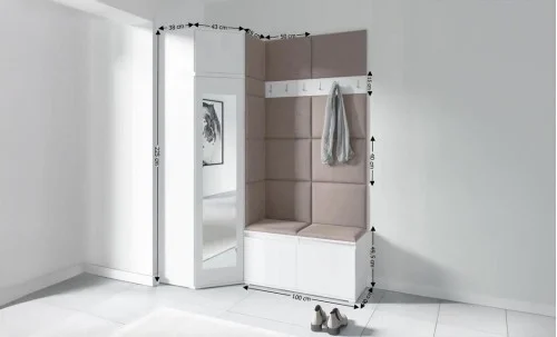 Cuier Hol Max 37, Alb/Maro - Trinity 5