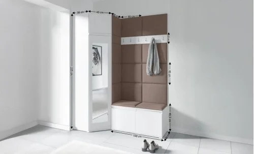 Cuier Hol Max 37, Alb/Maro - Trinity 6