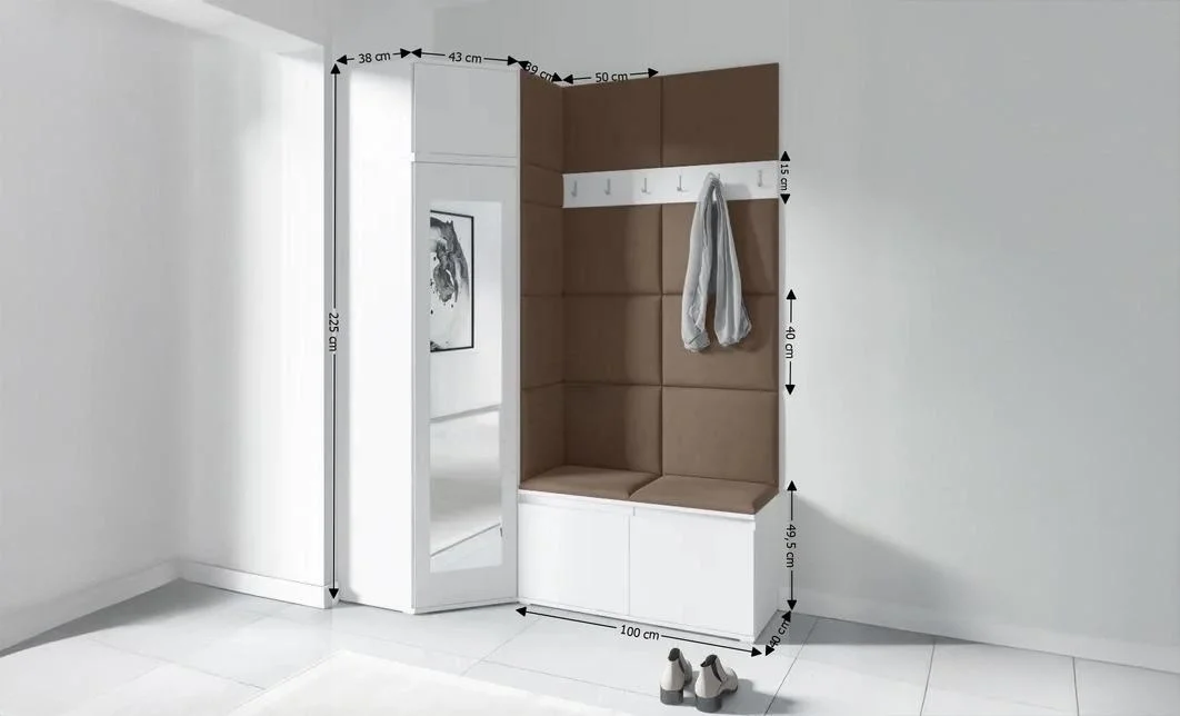 Cuier Hol Max 37, Alb/Maro - Trinity 7 1