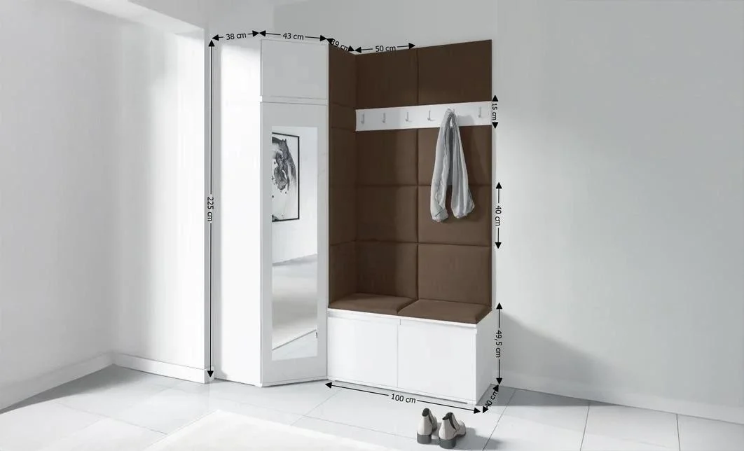 Cuier Hol Max 37, Alb/Maro - Trinity 8 1