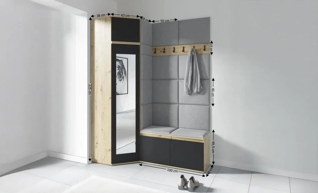 Cuier Hol Max 37, Artisan/Gri - Trinity 14 1