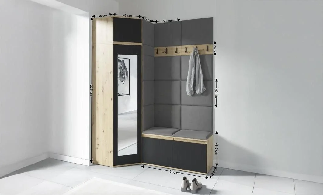 Cuier Hol Max 37, Artisan/Gri - Trinity 15 1