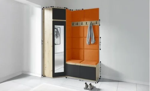 Cuier Hol Max 37, Artisan/Portocaliu - Trinity 25