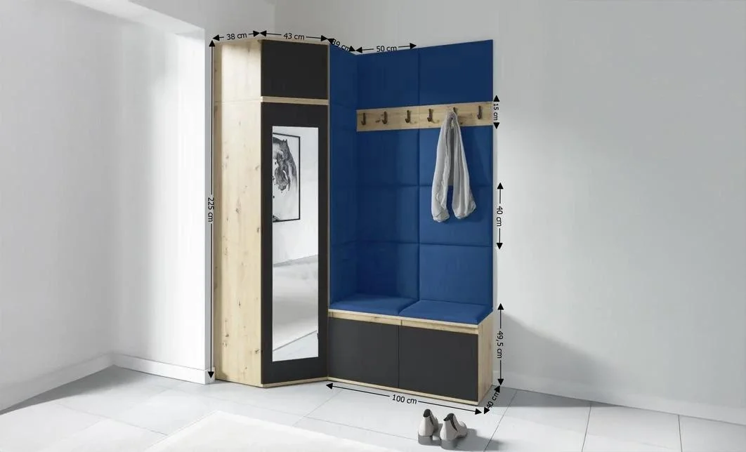 Cuier Hol Max 37, Artisan/Albastru - Trinity 31 1